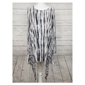 Entro fringed tie-dye dress